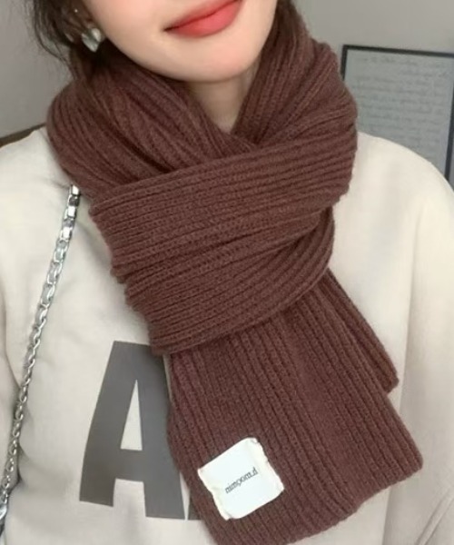 「sakishimatokyo」 マフラー FREE ボルドー レディース_画像9