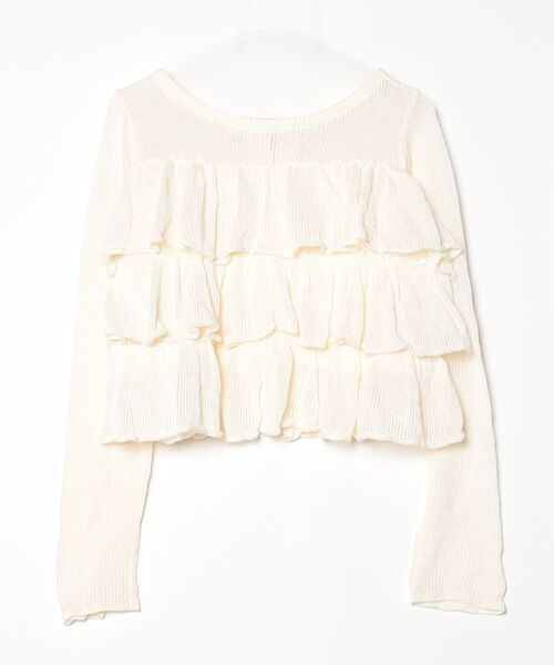 「EMMEL REFINES」 ニットカーディガン FREE ベージュ レディース_画像2