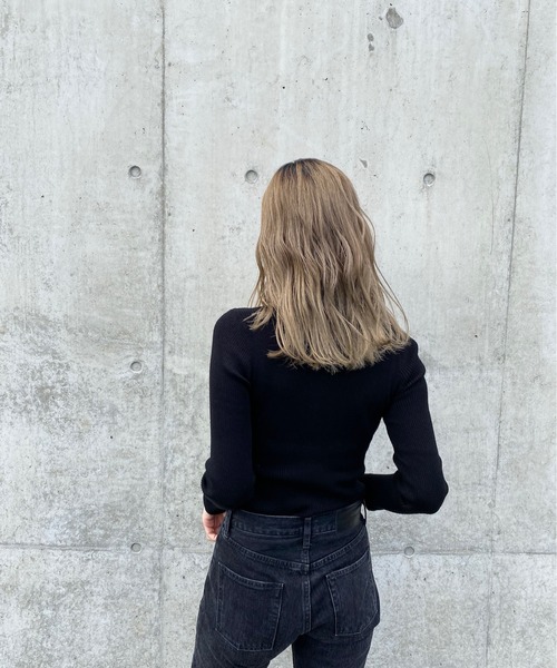 「y/m by RIKA」 タートルネックニット FREE オリーブ レディース_画像7