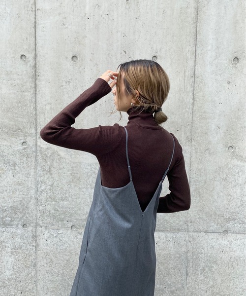 「y/m by RIKA」 タートルネックニット FREE オリーブ レディース_画像9