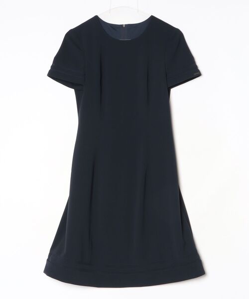 「FOXEY BOUTIQUE」 半袖ワンピース - ネイビー レディース