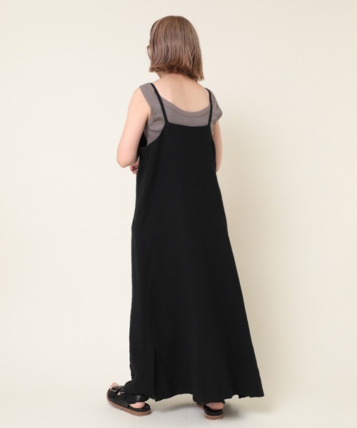 「RNA-N」 サロペットスカート MEDIUM ブラウン レディースの画像