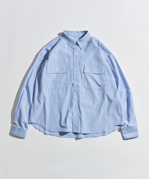 WETTEMPT シャツ DOUBLE POCKET STRIPE SHIRT / ダブルポケット