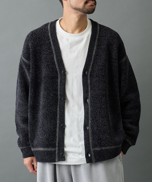 「COLONY 2139」 ニットカーディガン LARGE ブラック メンズ_画像6