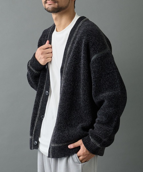 「COLONY 2139」 ニットカーディガン LARGE ブラック メンズ_画像7