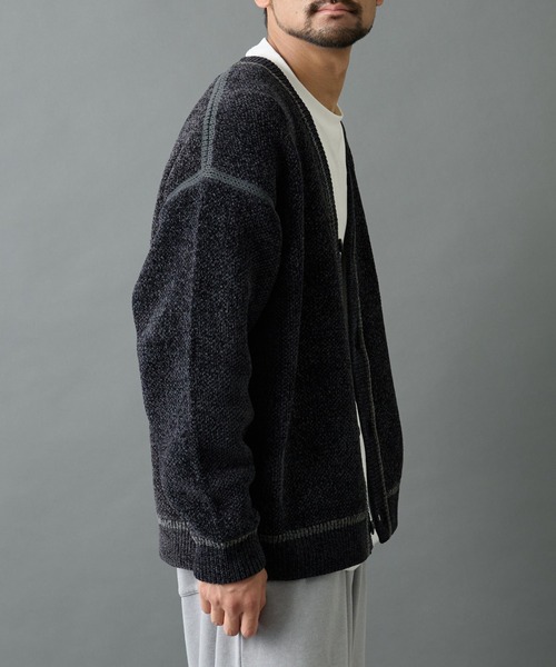 「COLONY 2139」 ニットカーディガン LARGE ブラック メンズ_画像8