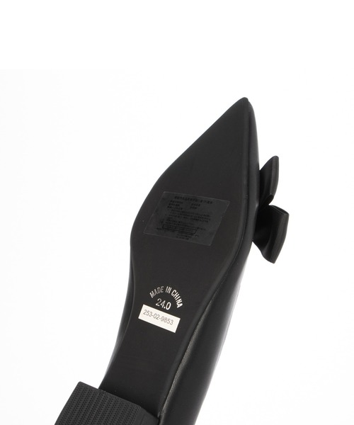 「Fin」 フラットパンプス 23cm ブラック レディース_画像6
