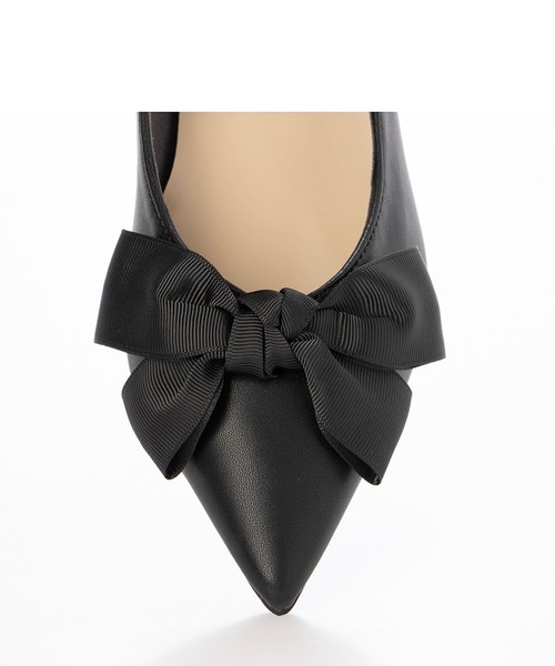 「Fin」 フラットパンプス 23cm ブラック レディース_画像7