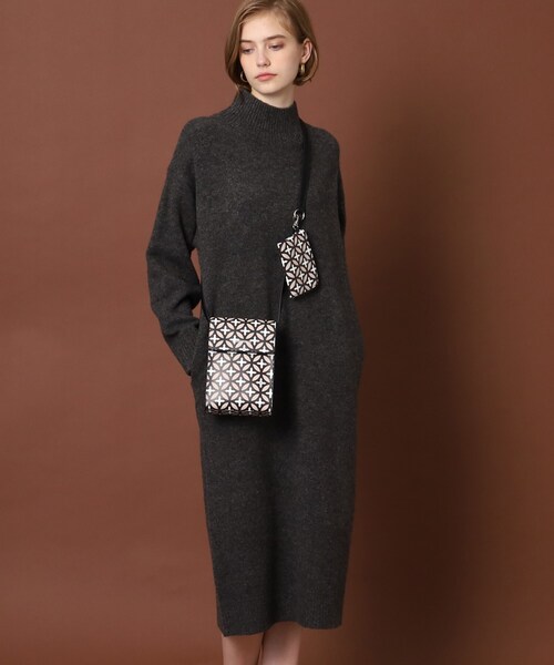 「DRESSTERIOR」 ニットワンピース 38 ライトグレー レディース_画像7