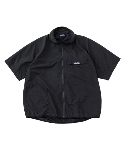 未使用タグ付【KAVU カブー】半袖シャツ フルジップ スローシャツ M KAVU（カブー） シャツ 半袖 SS Throw Shirts/ショートスリーブスロー