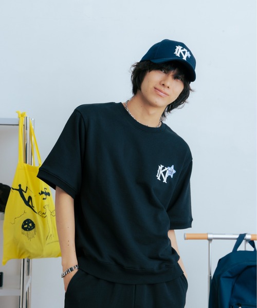 kaoyorinakami tシャツ KN sweat half tee / カオヨリナカミハーフ