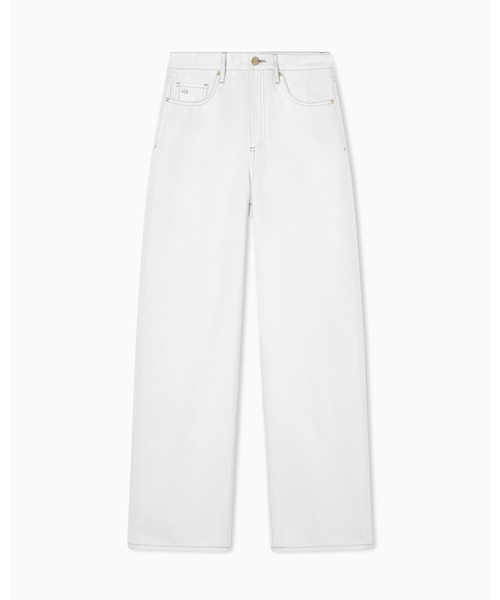 Archive EMPORIO ARMANI ワイドフレアデニム パンツ 白 Archive EMPORIO ARMANI ワイドフレアデニム パンツ 白 ARMANI