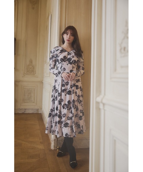 「Her lip to」 長袖ワンピース S ピンク レディースの画像