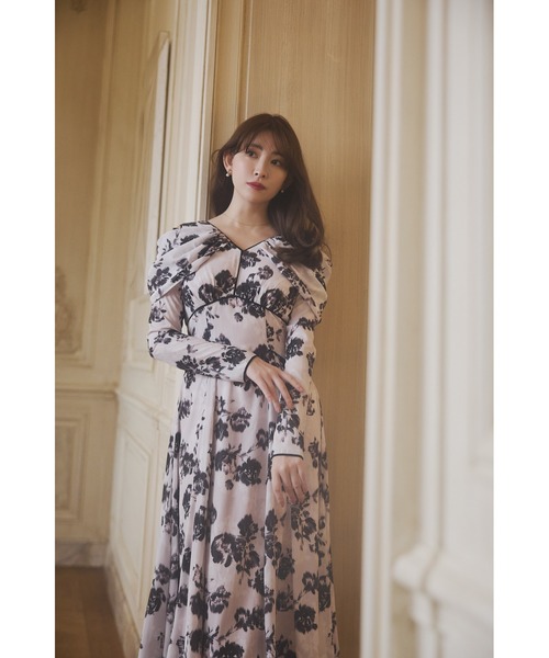 「Her lip to」 長袖ワンピース S ピンク レディースの画像