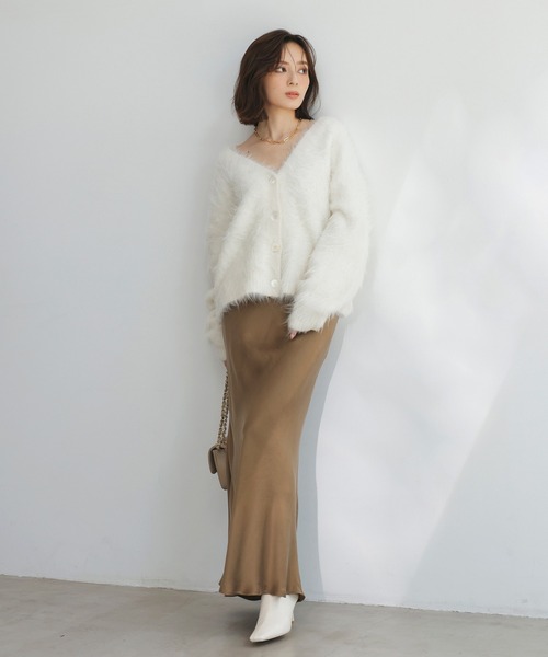 「anuans」 ロングスカート X-SMALL ブラック レディースの画像