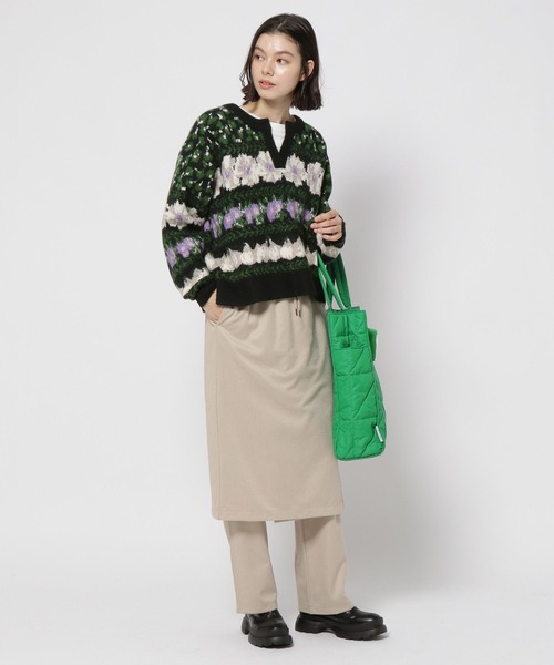 「niko and...」 長袖ニット LARGE アイボリー レディース_画像6