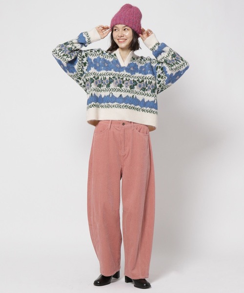 「niko and...」 長袖ニット LARGE アイボリー レディース_画像7