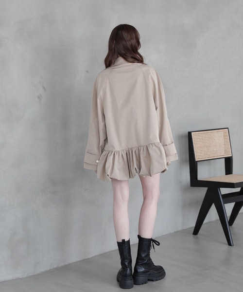 Myu バルーンパールトレンチ Myu（ミュー） トレンチコート コート BALLON × PEARL TRENCH COAT ジャケット・アウター