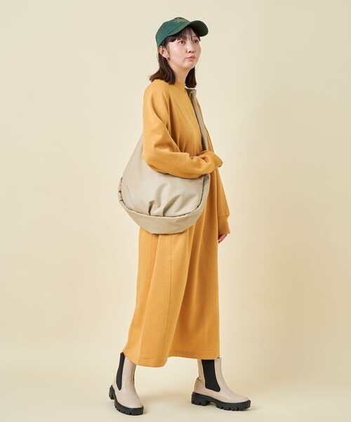 「FREAK'S STORE」 「Columbia」長袖ワンピース MEDIUM ブラック レディース_画像3