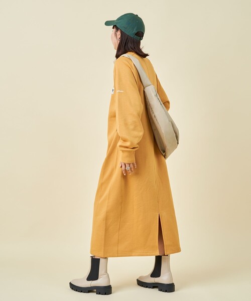 「FREAK'S STORE」 「Columbia」長袖ワンピース MEDIUM ブラック レディース_画像6