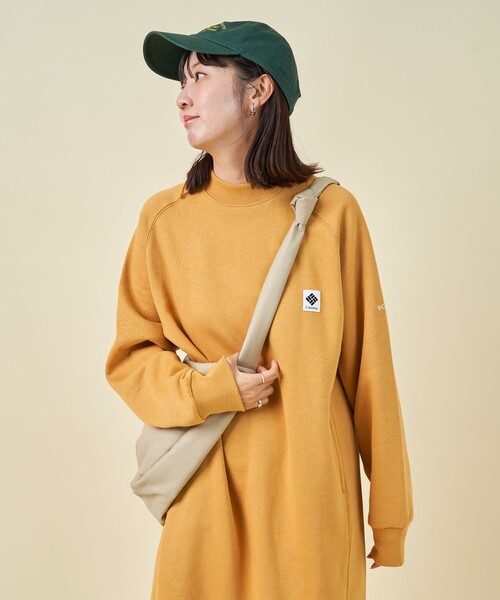 「FREAK'S STORE」 「Columbia」長袖ワンピース MEDIUM ブラック レディース_画像7
