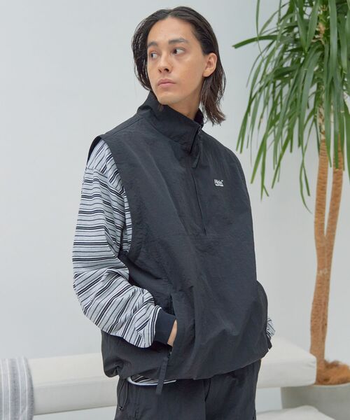 「FFEIN」 ナイロンブルゾン MEDIUM アイボリー メンズ_画像7