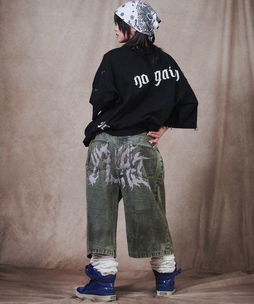 GALFY（ガルフィー） tシャツ GALFY-バチバチピアスTee メンズ