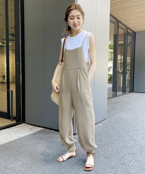 「Spick \u0026 Span」 オーバーオール 38 ブラック レディースの画像