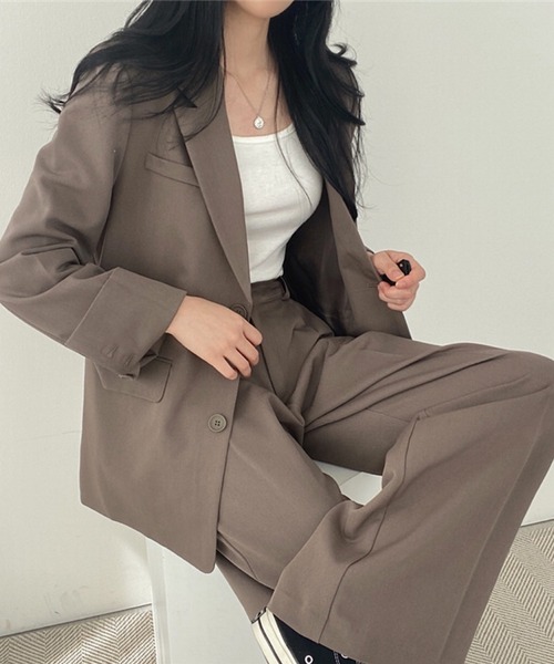 「INASTUDIOS」 「MEI HAN HUI YI JIAO」セットアップ LARGE ブラウン レディース_画像5