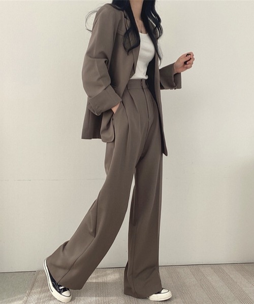 「INASTUDIOS」 「MEI HAN HUI YI JIAO」セットアップ LARGE ブラウン レディース_画像7