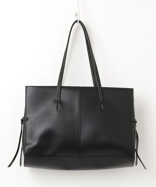「THE PAUSE」 26SS フェイクレザー ボストン トートバッグ - ブラック レディース_画像2