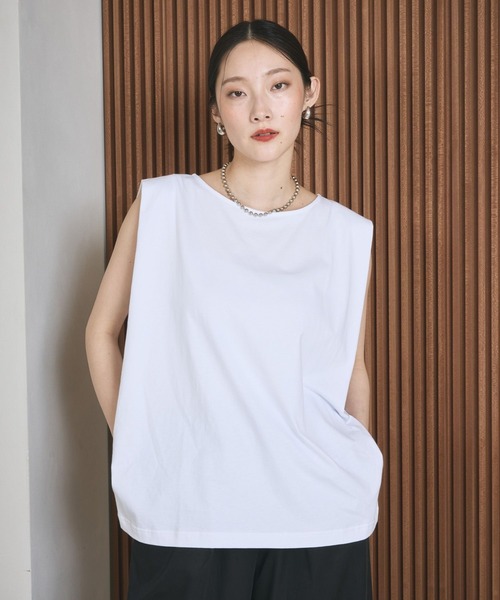 LEPSIM（レプシィム） tシャツ ボックスタックノースリーブ 242849