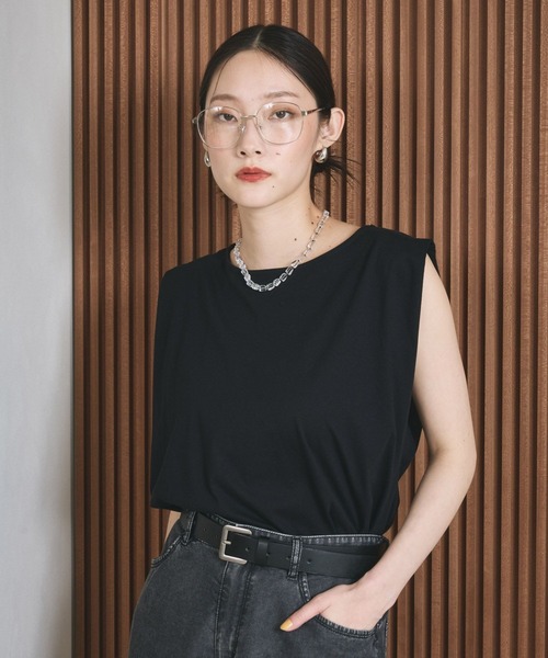 LEPSIM（レプシィム） tシャツ ボックスタックノースリーブ 242849