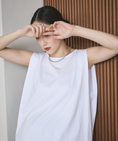 LEPSIM（レプシィム） tシャツ ボックスタックノースリーブ 242849