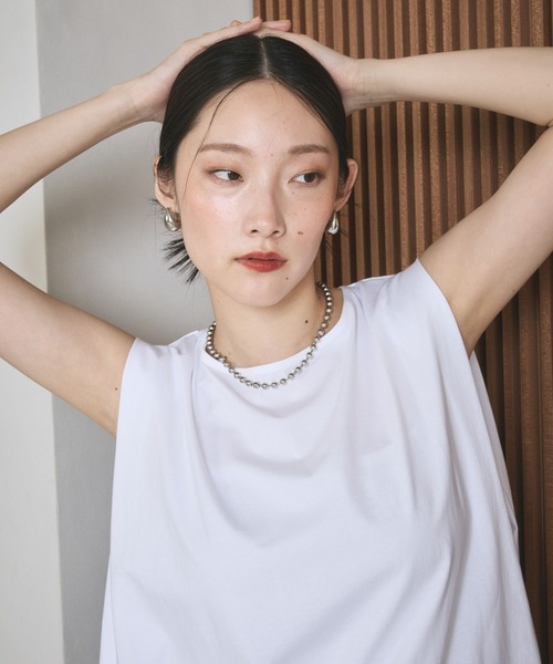 LEPSIM（レプシィム） tシャツ ボックスタックノースリーブ 242849