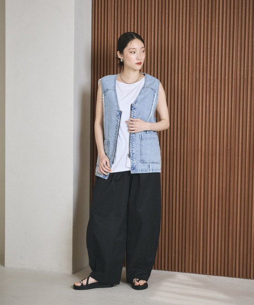 LEPSIM（レプシィム） tシャツ ボックスタックノースリーブ 242849