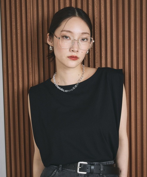 LEPSIM（レプシィム） tシャツ ボックスタックノースリーブ 242849
