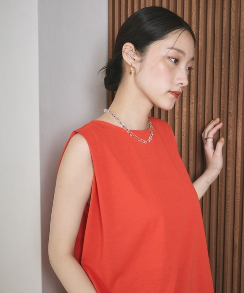 LEPSIM（レプシィム） tシャツ ボックスタックノースリーブ 242849