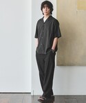 ワイドパンツ パンツ ナイロン ツイル バレル...の詳細画像2