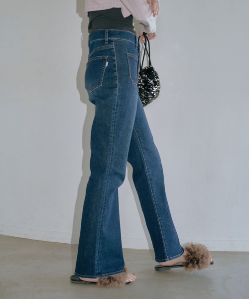 「Lil Ambition」 ブーツカットデニムパンツ X-SMALL ブルー レディース_画像5