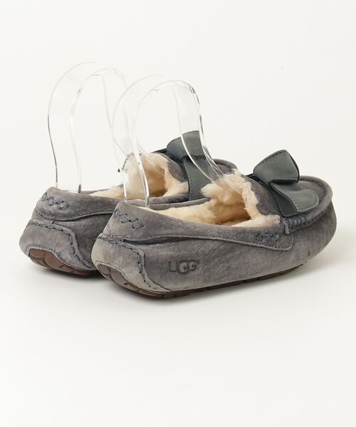 「UGG」 モカシンシューズ 22cm グレー レディース_画像2