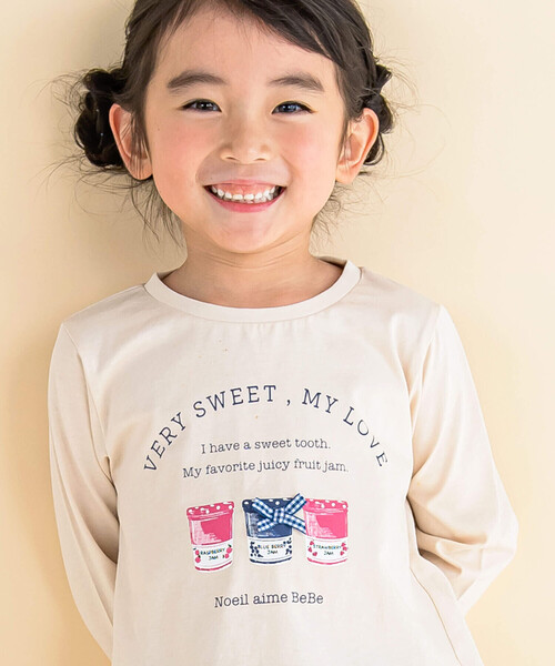 「Noeil aime BeBe」 「KIDS」長袖カットソー 120cm オフホワイト キッズ_画像2