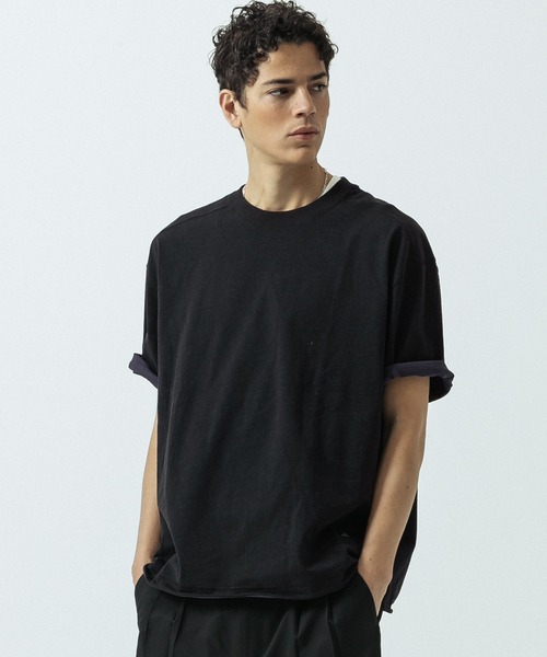 「SLICK」 半袖Tシャツ 2 ブラック メンズ_画像2