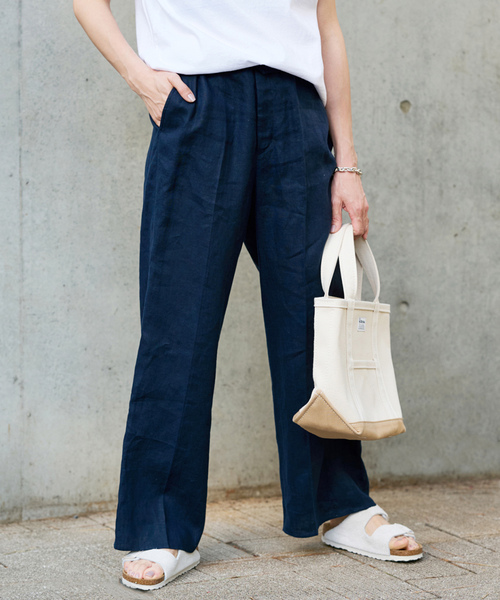 「SLOBE IENA」 パンツ 38 グリーン レディース_画像3