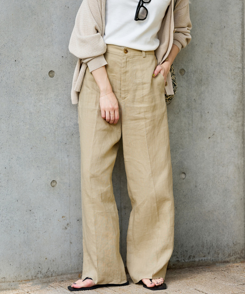 「SLOBE IENA」 パンツ 38 グリーン レディース_画像7