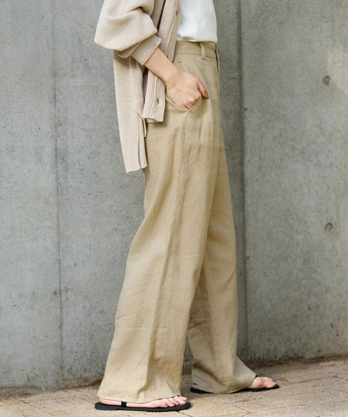 「SLOBE IENA」 パンツ 38 グリーン レディース_画像8
