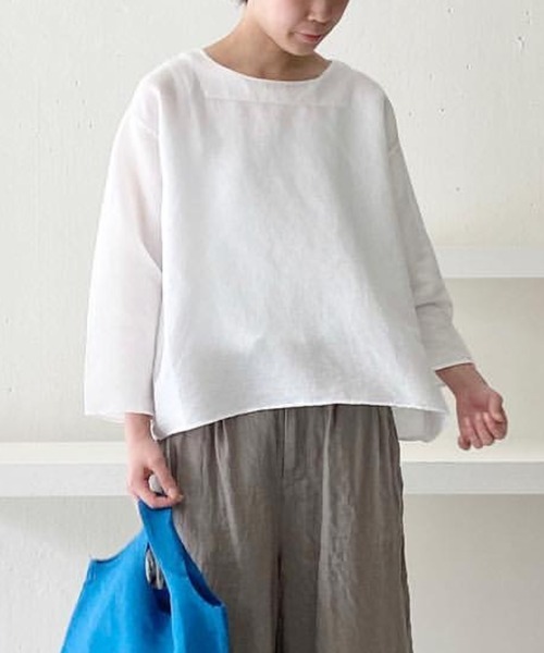 「Plantation」 長袖ブラウス M size ブラック レディース_画像4