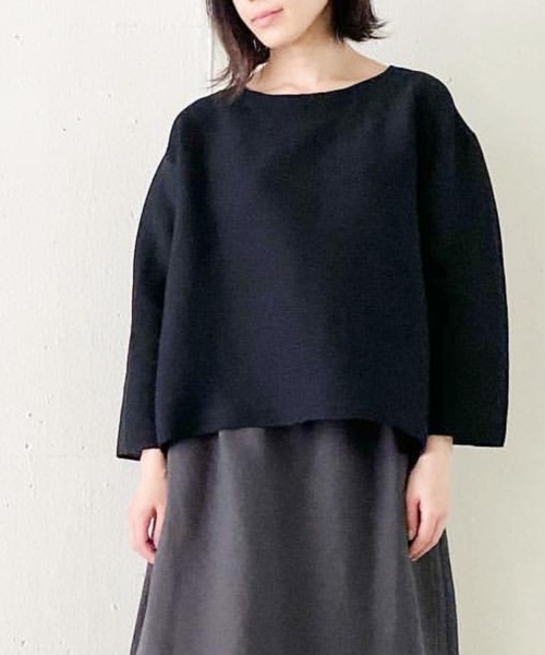 「Plantation」 長袖ブラウス M size ブラック レディース_画像9