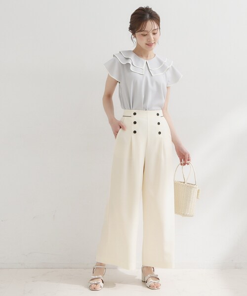 「couture brooch」 パンツ 38 ネイビー レディース_画像2