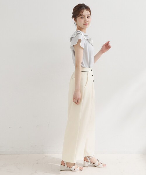 「couture brooch」 パンツ 38 ネイビー レディース_画像3